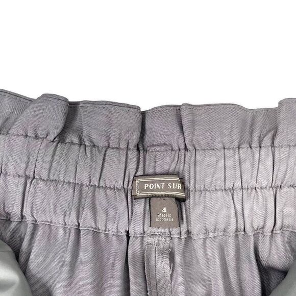 J. Crew Point Sur high rise paperbag pants Size 4 gray - Picture 4 of 9